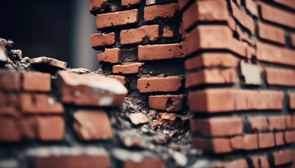 addressing missing chimney bricks