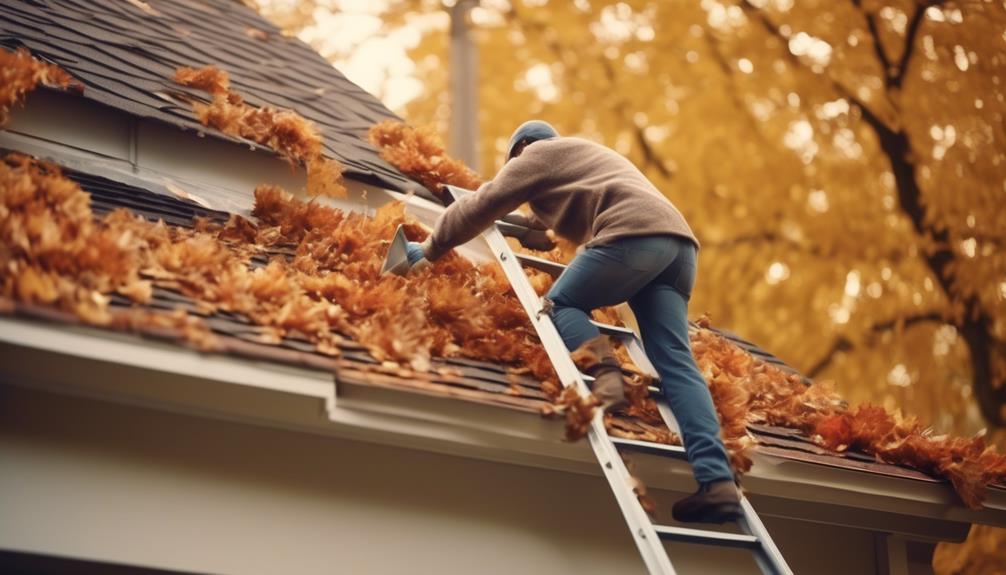 clearing roof vent debris