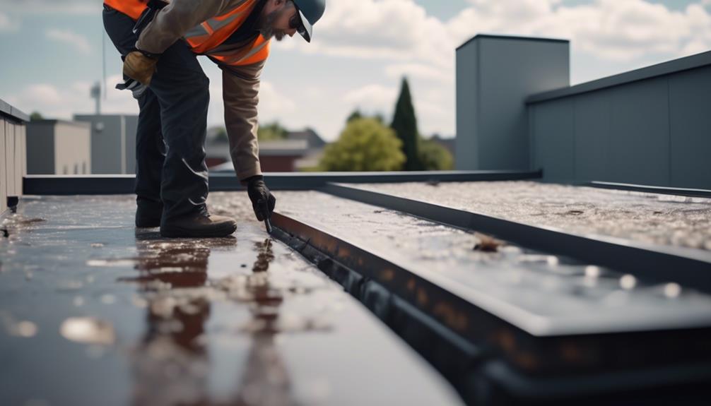 evaluating flat roof condition