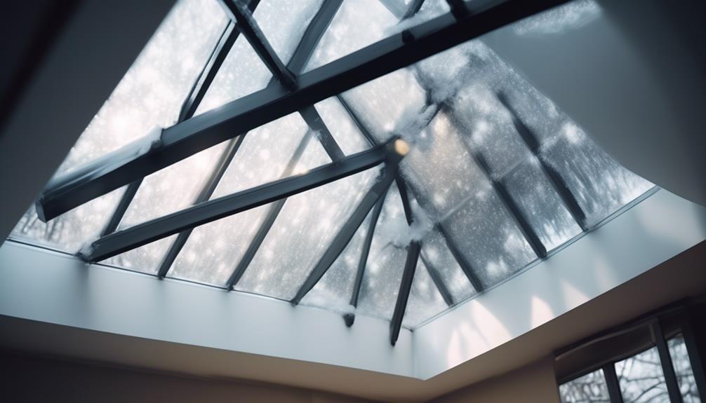 prevent snow buildup with skylight covers