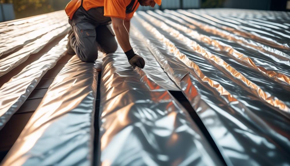 reflective insulation for metal roof