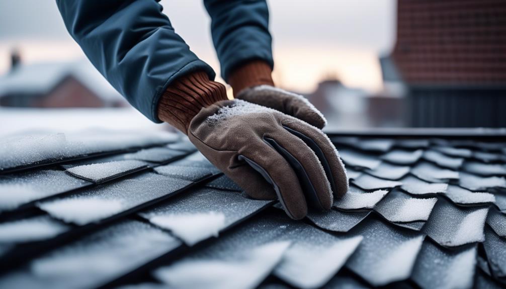 repairing roof shingles in cold weather