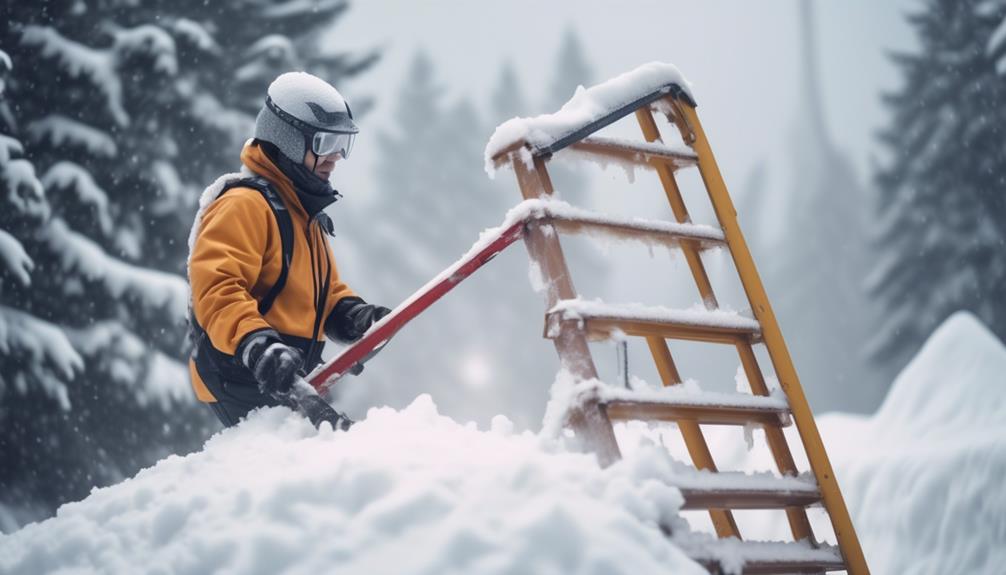 roof snow removal safety