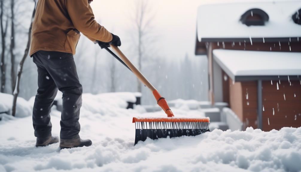 snow removal for pitched roofs