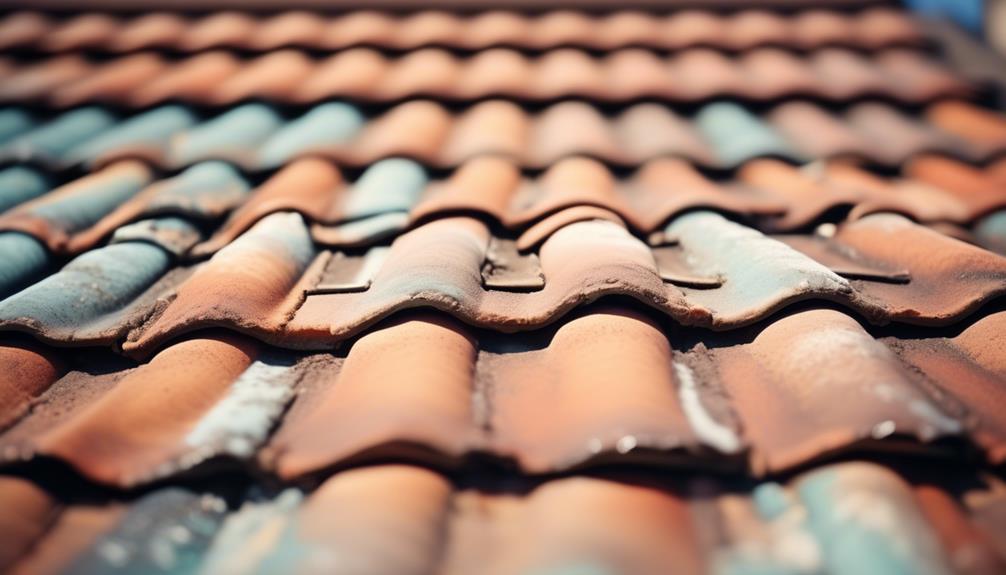 tile roof color fading