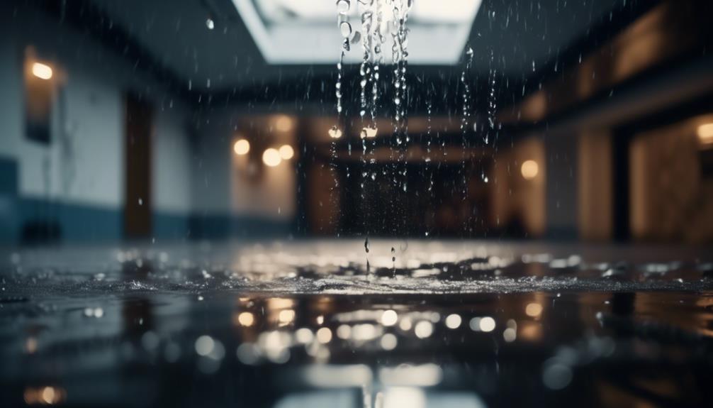 water leaks during rain