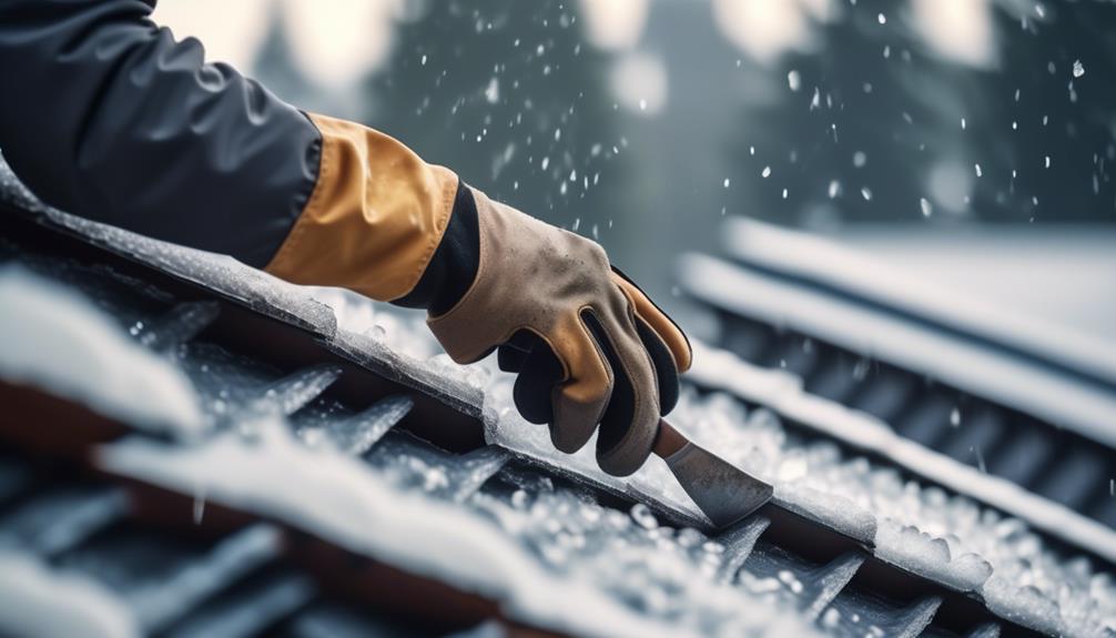 winter roofing shingle safety