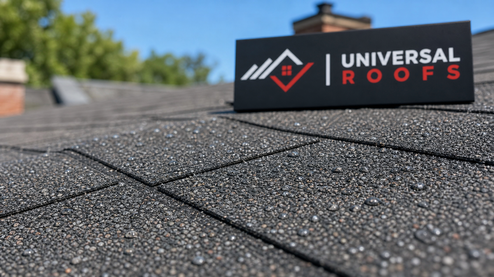 Close-up of clean asphalt shingle granules after a roof soft wash vs pressure wash cleaning treatment showing no granule loss
