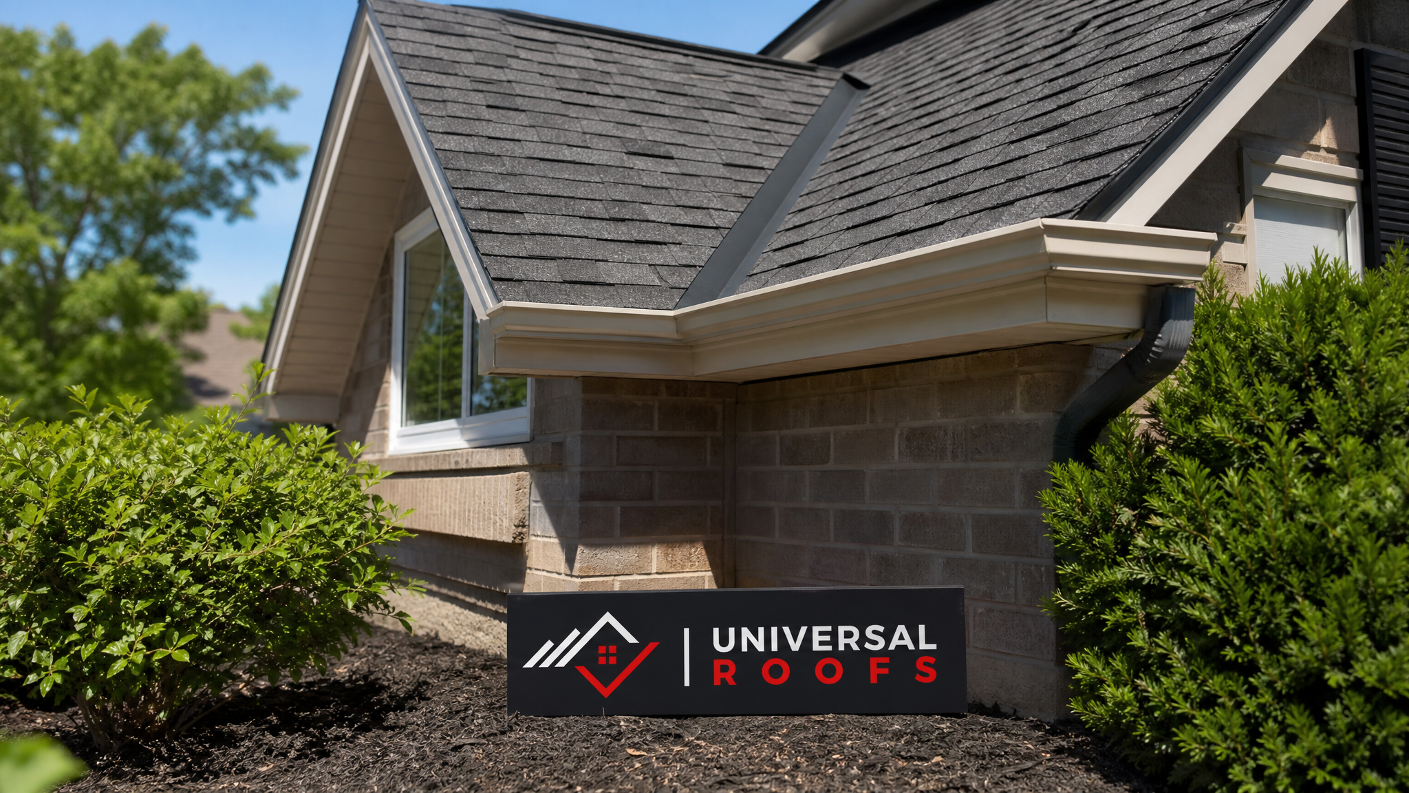 A dry, well-maintained Toronto home roof with properly sealed flashing and shingles under clear summer sky
