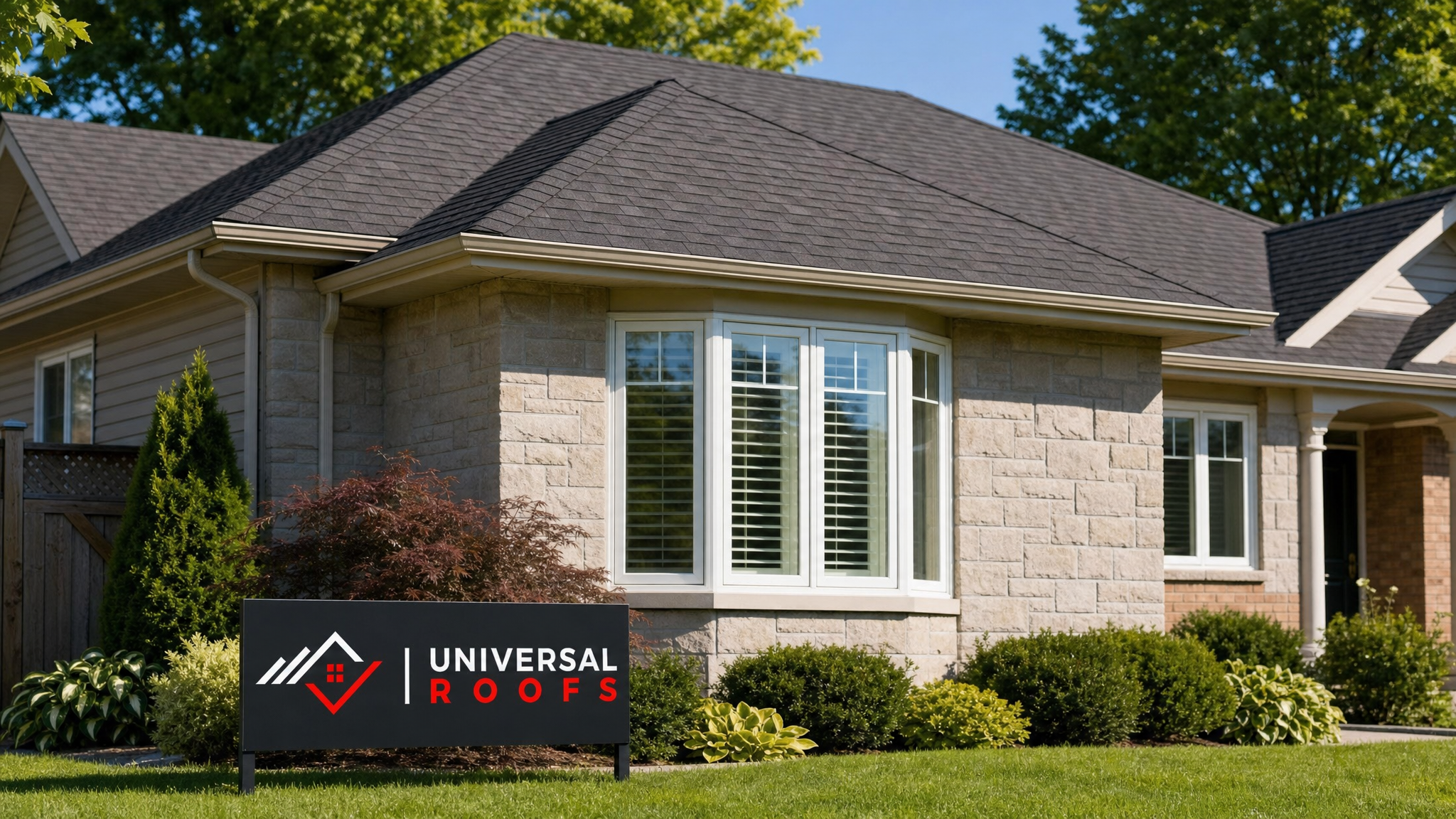 Dry, well-maintained Toronto home roof and attic interior in summer daylight with no visible leaks or mould