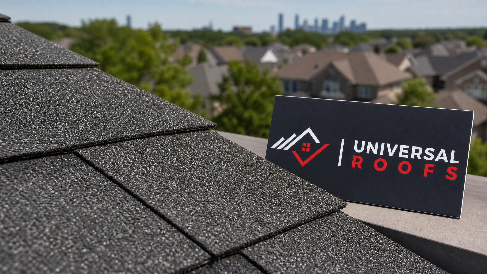 Close-up of impact-resistant asphalt shingle granules showing uniform texture and colour after hail damage repair