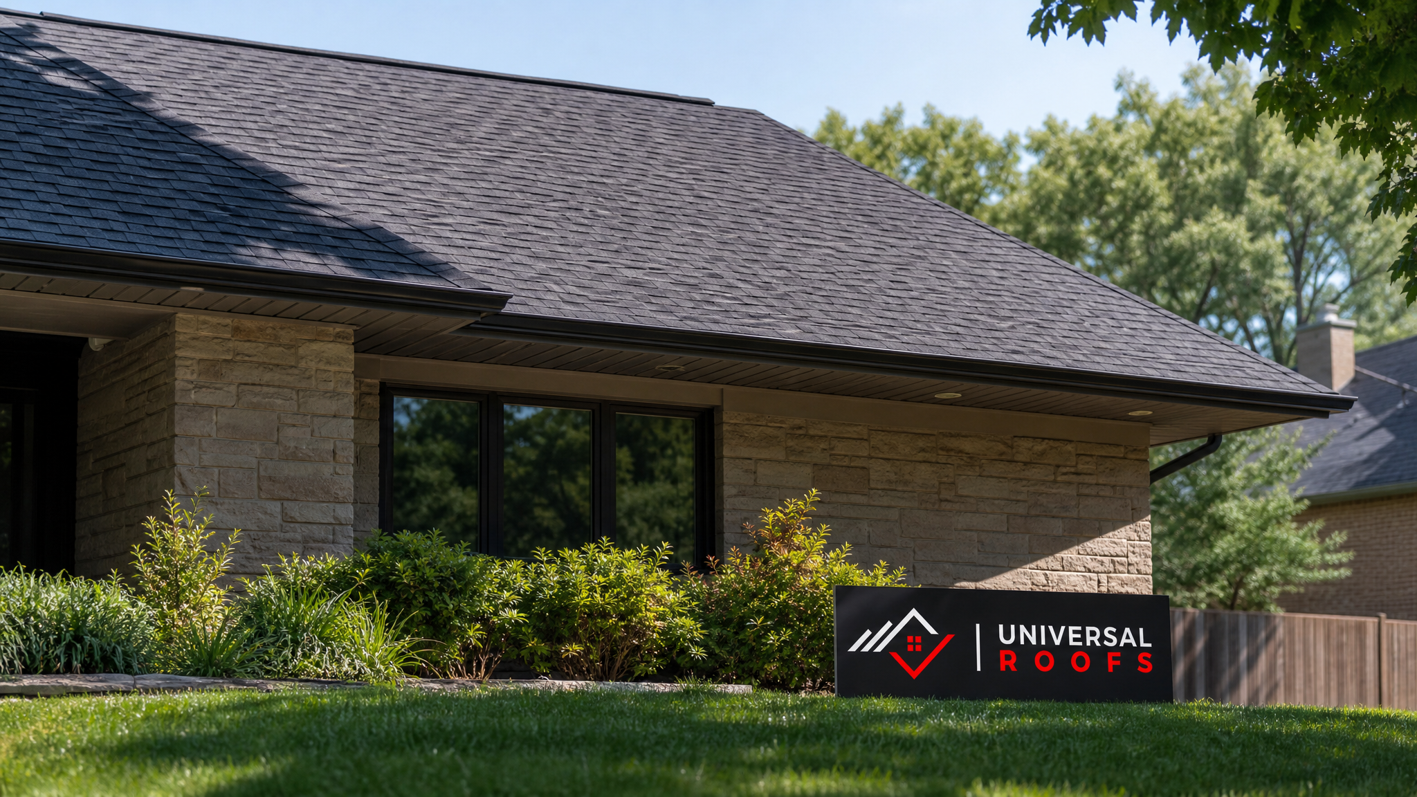 Well-ventilated attic with balanced soffit intake and ridge exhaust vents on a Toronto home in summer daylight