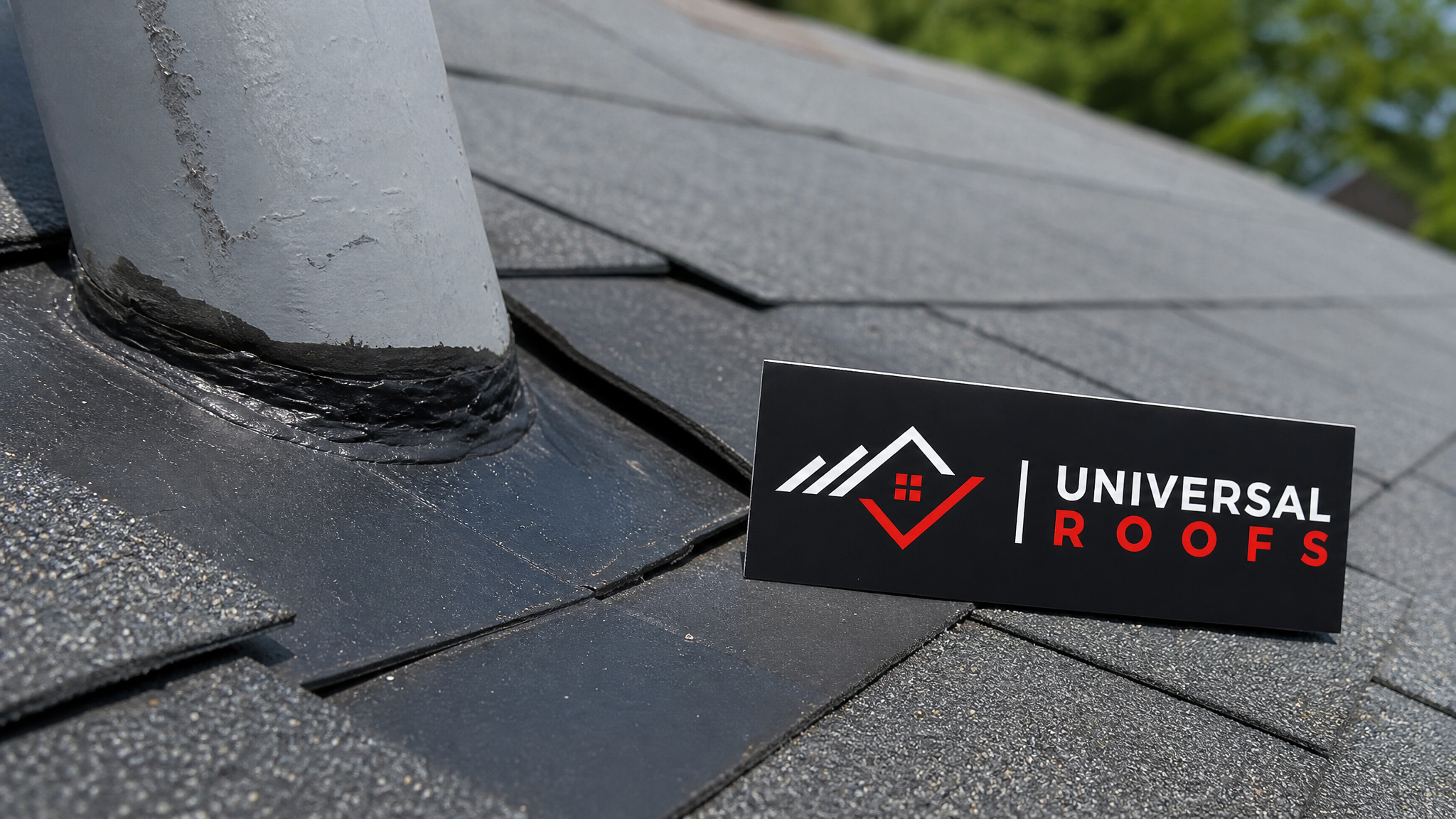 Close-up of roof flashing and sealant detail being examined during a professional leak inspection in Toronto