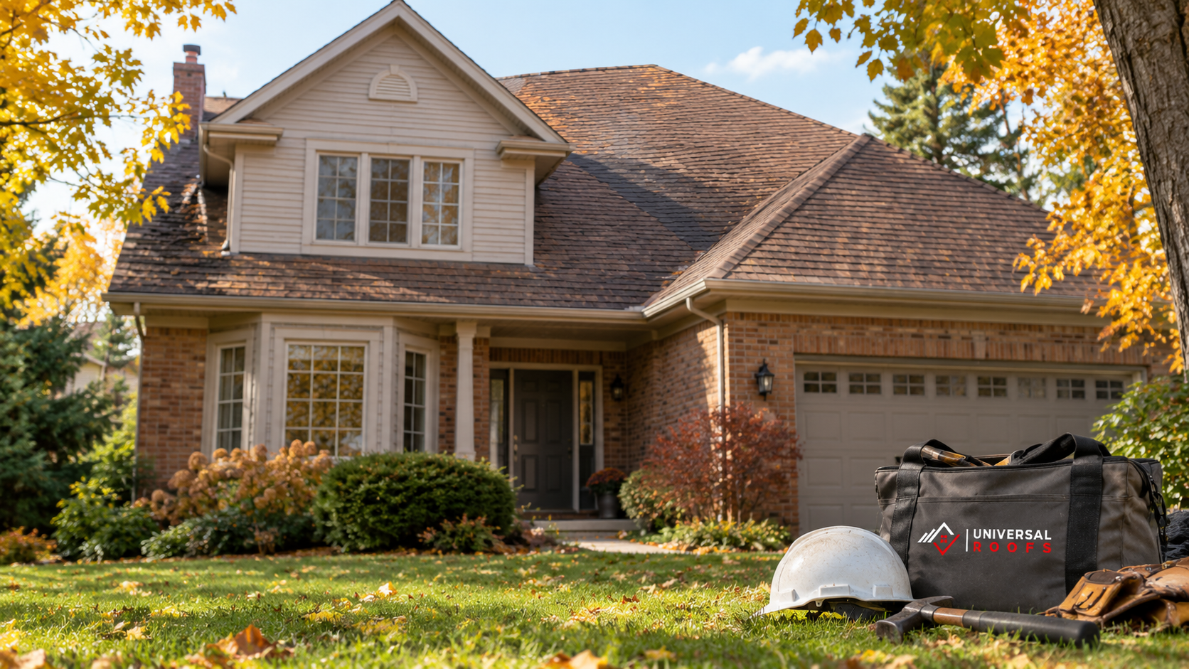 Aging asphalt shingle roof on an Aurora home weighing roof repair Aurora against full replacement