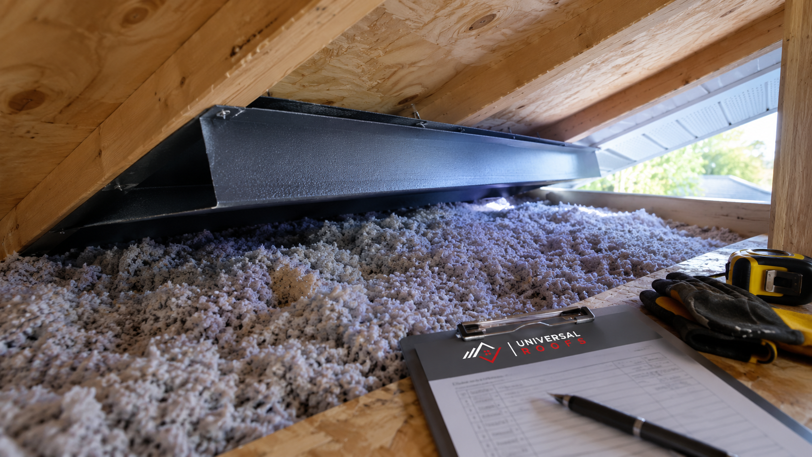 Baffle and clear soffit intake path above attic insulation Stouffville homes rely on for venting